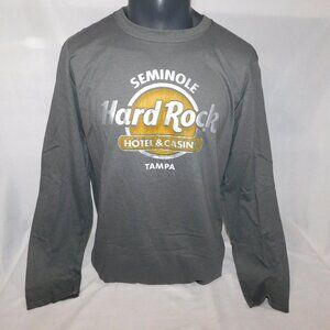 The Hard Rock Seminole Tampa Long Sleeve Gray Shirt Mens L
